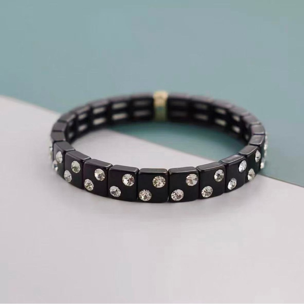 Roxanne Assoulin -  Bit X Bit Black Stretch Bracelet
